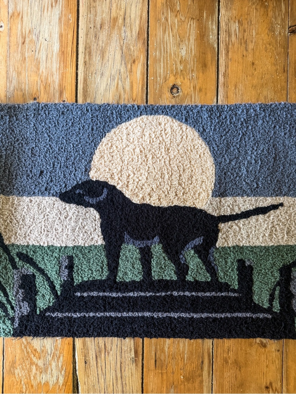 Lab on the Dock Door Rug